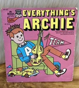 Everything's Archie 45 Record Captain Marvel Jones Mickey Mouse Batman & Robin - Picture 1 of 10