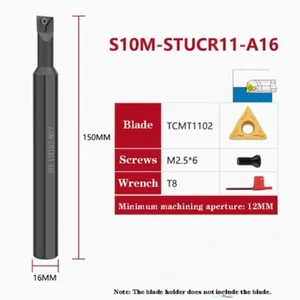 S10M-STUCR11-A16 CNC Indexable Carbide Turning Tool Holder For TCMT1102 Insert - Picture 1 of 5