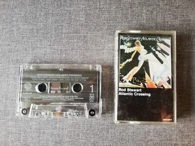ROD STEWART - ATLANTIC CROSSING .             Cassette Tape. - Image 1 of 3