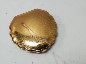 Vintage Elgin American Gold Plated Compact Free Shipping - Imagen 1 de 10