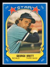 George Brett  1981 Fleer Star Stickers   #116