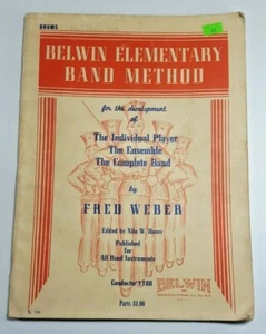 Vintage Antique Belwin Elementary Band Method Drums Music Book 1945 - Picture 1 of 5