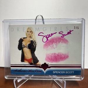 Bench Warmer Dream Girls Kiss Card Spencer Scott 2016 # 2/5