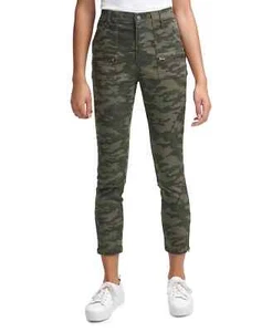 JR72 Calvin Klein Jeans Camo-Print Cropped Skinny Pants Size 28 x 27 - Picture 1 of 1