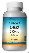 Graviola Extract 3000 mg 60 Capsules, Gluten Free, Soursop, High Potency
