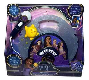 Disney WISH Sing-Along Kids Boombox Bluetooth & Working Mic - Picture 1 of 3