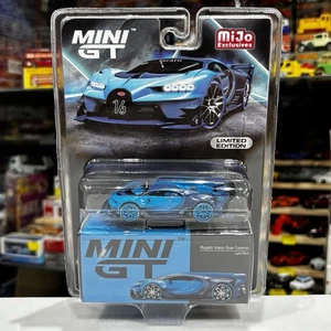 UK Stock - Mini GT 266-MJC 1:64 Bugatti Vision Gran Turismo blue CHASE - Picture 1 of 6