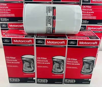 Pack of 6 OEM Genuine FL-2051S/2124S Oil Filter Ford Powerstroke Diesel 6.7L Foto 1 de 3