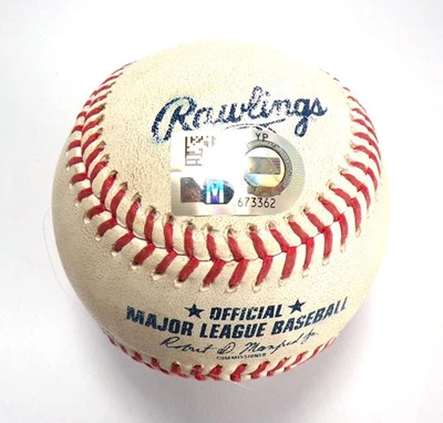 7-2-24 Brewers @ Rockies Game Used Baseball Turang/Contreras/Nick Mears COA - Image 1 of 3