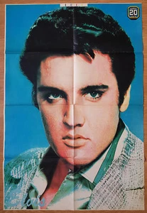 Póster finlandés grande de 8 páginas de Elvis Presley 21"" x 32"" de la revista Suosikki 1981 - Imagen 1 de 2