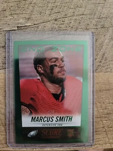 2014 Score Marcus Smith RC End Zone Green #3/6 - Picture 1 of 2