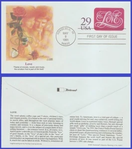 USA4 #U621 U/A FLEETWOOD FDC   Love - Picture 1 of 1