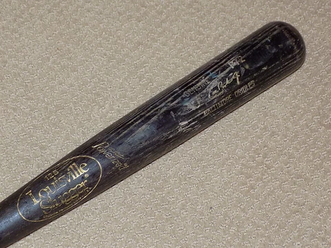 Cal Ripken Jr H&B Game Used Signed Bat Baltimore Orioles HOF PSA GU 10 Cover