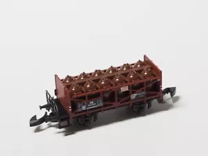 Märklin Spur Z Oldtimer Säuretransportwagen 12 Container Bremserbahnsteig 599 526 - Bild 1 von 2