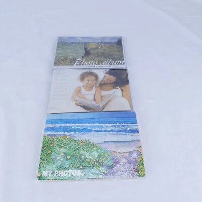 3 Soft Photo Album w Soft Covers  4" x 6"  20 Photo Pockets - Image 1 of 4