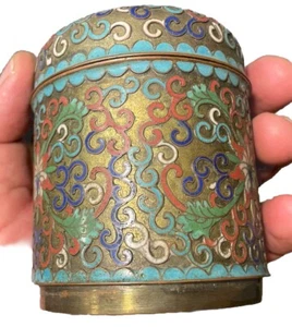 Chinese Cloisonné Qing / Early Republic Box with Lid - Picture 1 of 17