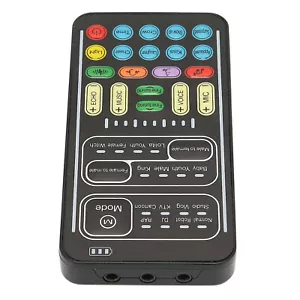 8-Mode Rechargeable Universal Phone Tablet Voice Changer Bluetooth Sound Card - Picture 1 of 10