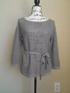 Classiques Entier Top Tejido Mezcla Lino Gris Bleted Mujer M Clásico Comodidad - Imagen 1 de 9