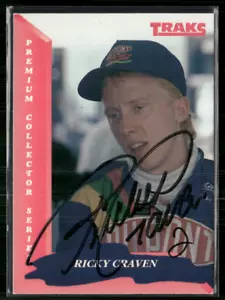 Ricky Craven Signed 1993 Traks IP Auto - Picture 1 of 2