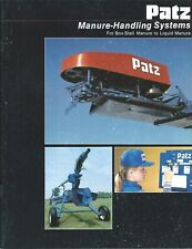 Farm Equipment Brochure - Patz - Manure Handling Systems - 1983 (F6930)