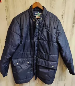 Chaqueta acolchada Deep North envejecida vintage para hombre grande azul nieve *Leer* - Imagen 1 de 12
