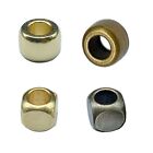 20pcs Round/Square Brass Isolate Beads for DIY Paracord Bracelets and Necklaces