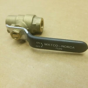 Matco Norca 752N 3/8 C X C Ball Valve - Picture 1 of 9