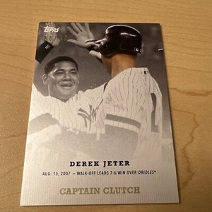 2020 Topps Transcendent Derek Jeter 28/40 Aug 13, 2007 Capatain Clutch Ondemand
