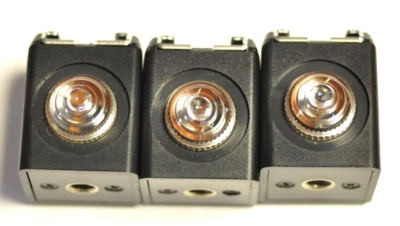 3-(three) Universal flash slaves with hot shoe/pc outlet & tripod socket. - Image 1 of 4