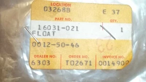 Kawasaki OEM New float 16031-021 #3214 - Picture 1 of 3
