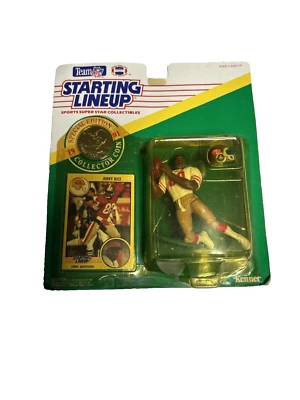ALINEACIÓN INICIAL 1991 - Jerry Rice con moneda de coleccionista fútbol americano de los 49ers de San Francisco Foto 1 de 3