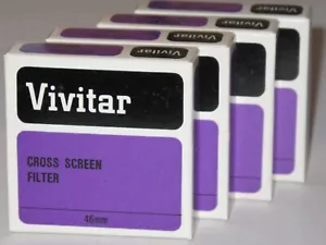 46mm - Vivitar Cross Screen Filter New WHOLE SALE #46f-Ntt - Picture 1 of 3
