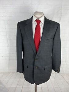 ZEGNA Men's Dark Gray Plaid Wool Suit 40R 34X29 $3,498