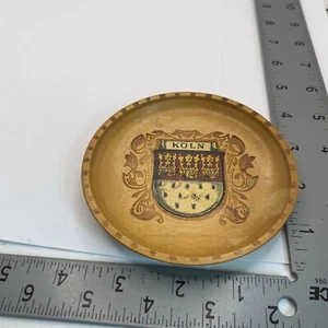 Koln City Germany Round Wooden Coaster 50G-1036D - Picture 1 of 2