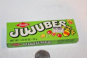 1970s Heidi Jujubes Empty Candy Box 1 3/16 oz Food Advertising VTG Gum RARE