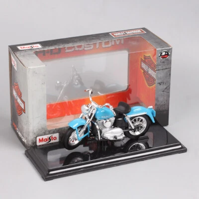 1/18 Scale Classic Maisto 1952 Harley K Model Diecast motorcycle toys Bike blue - Image 1 of 4