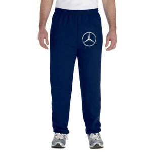 Mercedes Benz Motor AMG Design Logo Print Adult Unisex Closed Bottom Sweatpants - Picture 1 of 16
