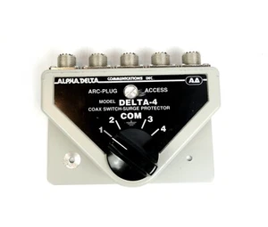 ALPHA DELTA 4 POSITION COAX SWITCH DELTA-4 W/ SURGE PROTECTION FOR HAM RADIO CB - Zdjęcie 1 z 6
