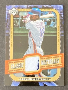 Darryl Strawberry 2005 Upper Deck Classics Materials Patch #MA-DS - Picture 1 of 10