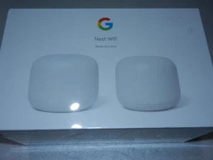 new no warranty Google Nest Mesh Wifi Router & Point snow GA00822-US ga 00822 - Picture 1 of 9