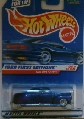 Hot Wheels 1998 First Editions  Tail Dragger Purple Diecast Car 659 - Image 1 of 2