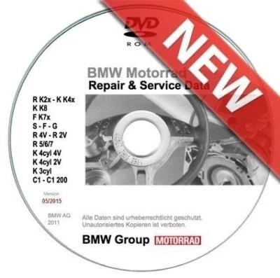 Bmw Motorrad RSD 5.2015 repair manuals & data for all Bmw bikes!! su Dvd - Immagine 1 di 2