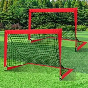 Fußballtor 1-2er Set Tor Kinder Mini Fussballtor klappbar Garten 120 x 90x90 cm - Bild 1 von 11