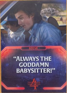 2023 Zerocool Stranger Things Season 4 Q16 Steve Harrington Quotes Card