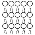  40 Sets Iron Curtain Hanging Ring Baby Window Hooks Shower Rings