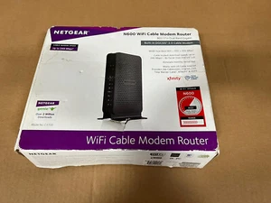NETGEAR C3700v2 N600 Wireless WiFi Docsis 3.0 Cable Modem Router - Picture 1 of 4