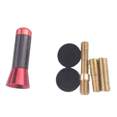3.5cm Car Screw Radio Short Stubby Antenna w/ screws Kit Accessories Set Red - Image 1 of 4