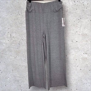 Soft Surroundings Wide Leg Pants Lena Lounge Pull On Gray Knit Womens XL NWT - Picture 1 of 11