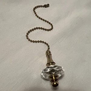 Cadena de tracción de lámpara de ventilador de techo de latón y plástico - Imagen 1 de 5