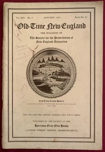 Old Time New England January 1924 - House Architecture & Antique Ceramics - Bild 1 von 5